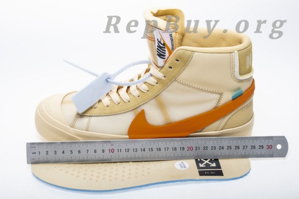 Top Version Nike Blazer Mid Off-White All Hallow's Eve AA3832-700 - Image 8