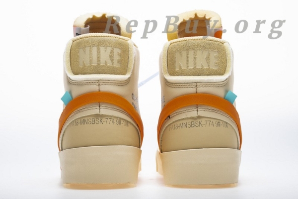 Top Version Nike Blazer Mid Off-White All Hallow's Eve AA3832-700 - Image 10