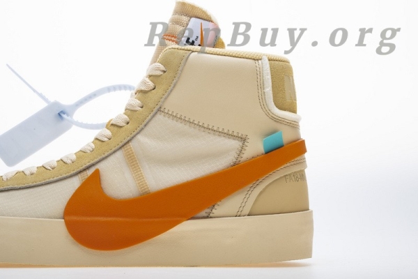Top Version Nike Blazer Mid Off-White All Hallow's Eve AA3832-700 - Image 19