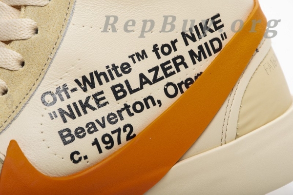 Top Version Nike Blazer Mid Off-White All Hallow's Eve AA3832-700 - Image 36