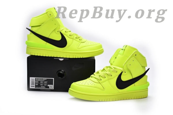 Top Version Nike Dunk High AMBUSH Flash Lime CU7544-300 - 图片 16