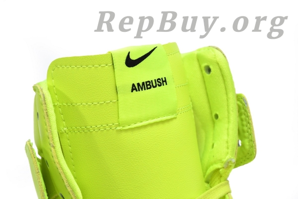 Top Version Nike Dunk High AMBUSH Flash Lime CU7544-300 - 图片 12