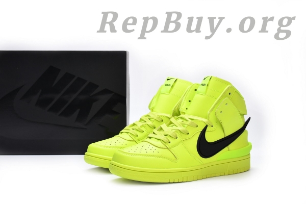 Top Version Nike Dunk High AMBUSH Flash Lime CU7544-300 - 图片 15