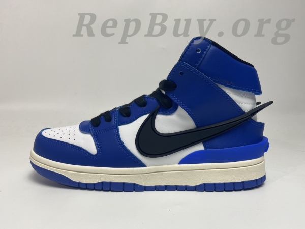 Top Version Nike Dunk High AMBUSH Deep Royal CU7544-400 - 图片 2