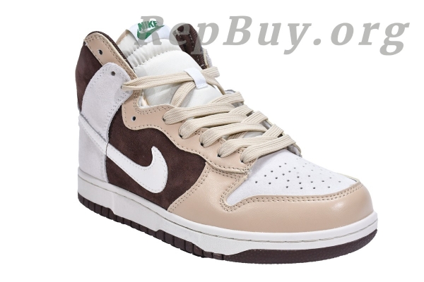 Top Version Nike Dunk High Light Chocolate DH5348-100 - 图片 3