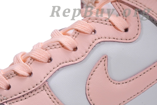 Top Version Nike Dunk High Sail Crimson Tint (W) DD1869-104 - 图片 8