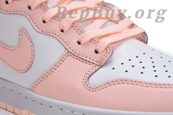 Top Version Nike Dunk High Sail Crimson Tint (W) DD1869-104 - 图片 15