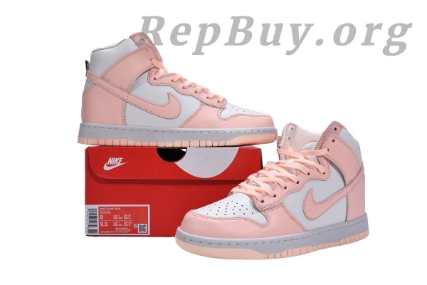 Top Version Nike Dunk High Sail Crimson Tint (W) DD1869-104 - 图片 21