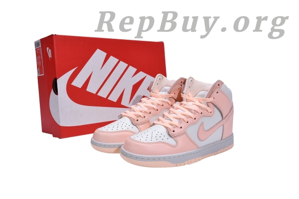 Top Version Nike Dunk High Sail Crimson Tint (W) DD1869-104 - 图片 20