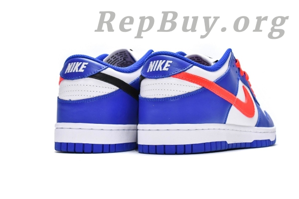 Top Version Nike Dunk Low Bright Crimson Game Royal (GS) CW1590-104 - 图片 6