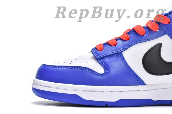 Top Version Nike Dunk Low Bright Crimson Game Royal (GS) CW1590-104 - 图片 8