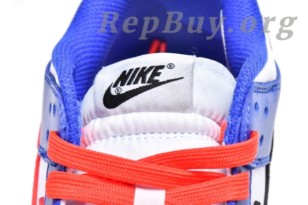 Top Version Nike Dunk Low Bright Crimson Game Royal (GS) CW1590-104 - 图片 14