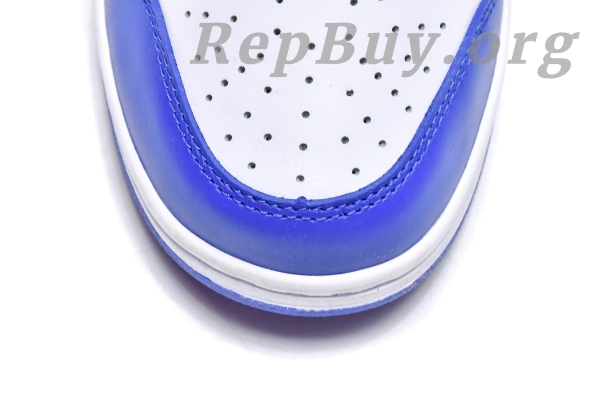 Top Version Nike Dunk Low Bright Crimson Game Royal (GS) CW1590-104 - 图片 16