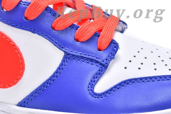 Top Version Nike Dunk Low Bright Crimson Game Royal (GS) CW1590-104 - 图片 13