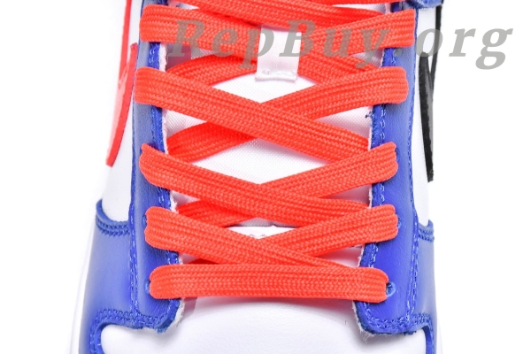 Top Version Nike Dunk Low Bright Crimson Game Royal (GS) CW1590-104 - 图片 15