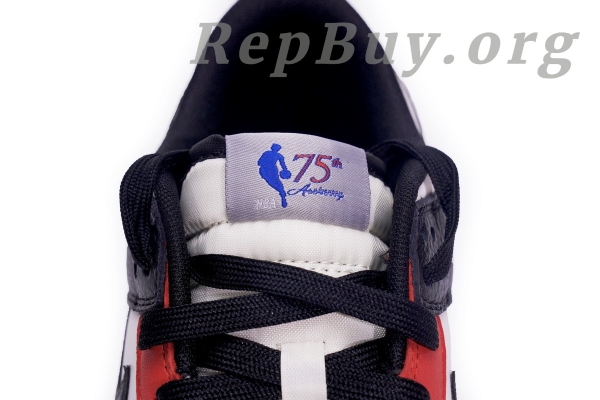 Top Version Nike Dunk Low EMBNBA 75th Anniversary Chicago DD3363-100 - 图片 13
