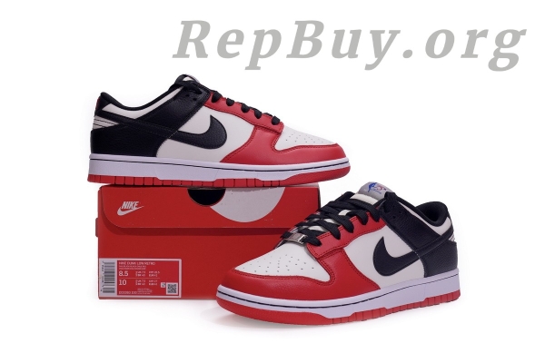 Top Version Nike Dunk Low EMBNBA 75th Anniversary Chicago DD3363-100 - 图片 17