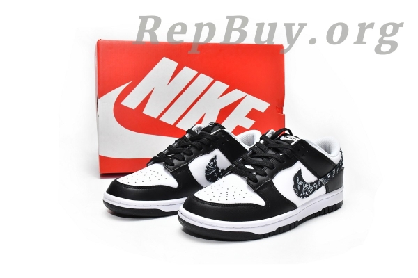 Top Version SB Nike Dunk Low Essential Paisley Pack Black (W) DH4401-100 - 图片 21