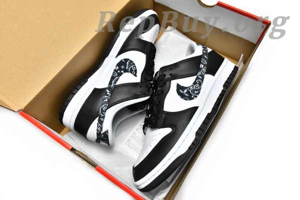 Top Version SB Nike Dunk Low Essential Paisley Pack Black (W) DH4401-100 - 图片 20