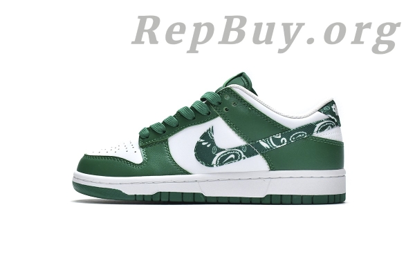 Top Version SB Nike Dunk Low Essential Paisley Pack Green (W) DH4401-102