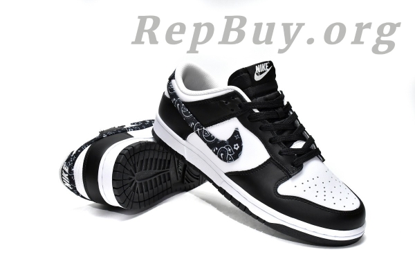 Top Version Nike Dunk Low Essential Paisley Pack Black (W) DH4401-100 - 图片 4