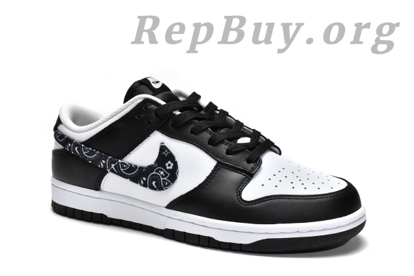Top Version Nike Dunk Low Essential Paisley Pack Black (W) DH4401-100 - 图片 6