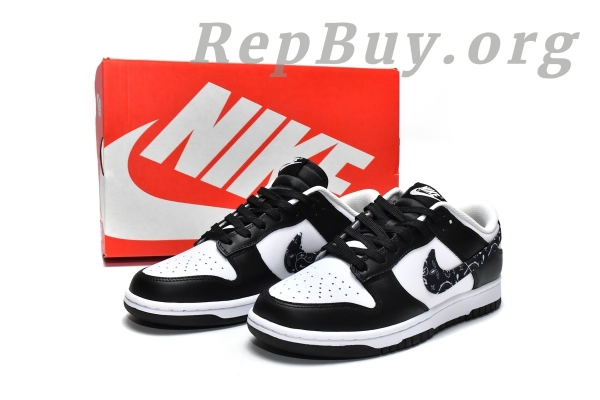 Top Version Nike Dunk Low Essential Paisley Pack Black (W) DH4401-100 - 图片 20
