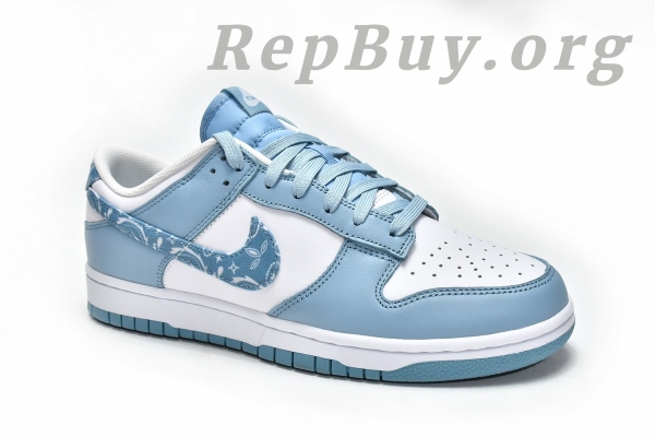 Top Version Nike Dunk Low EssentialPaisley Pack Worn Blue (W) DH4401-101 - 图片 3
