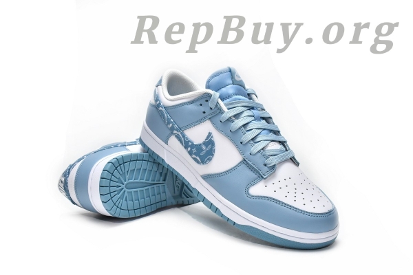 Top Version Nike Dunk Low EssentialPaisley Pack Worn Blue (W) DH4401-101 - 图片 4