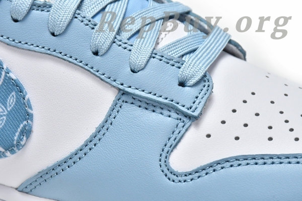 Top Version Nike Dunk Low EssentialPaisley Pack Worn Blue (W) DH4401-101 - 图片 15
