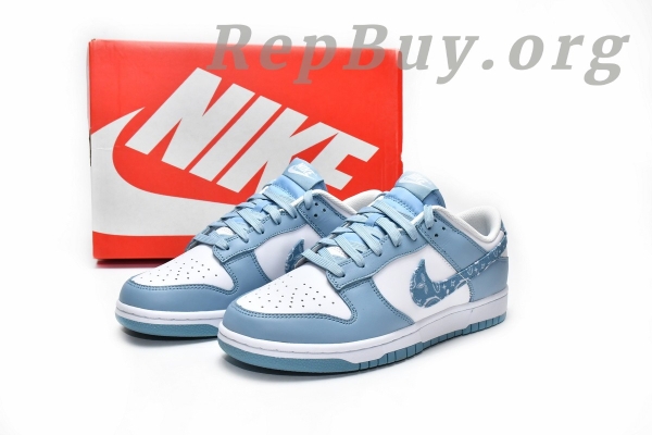 Top Version Nike Dunk Low EssentialPaisley Pack Worn Blue (W) DH4401-101 - 图片 20
