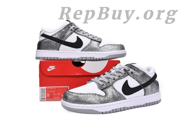 Top Version Nike Dunk Low Golden Gals Metallic Silver (W) DO5882-001 - 图片 20