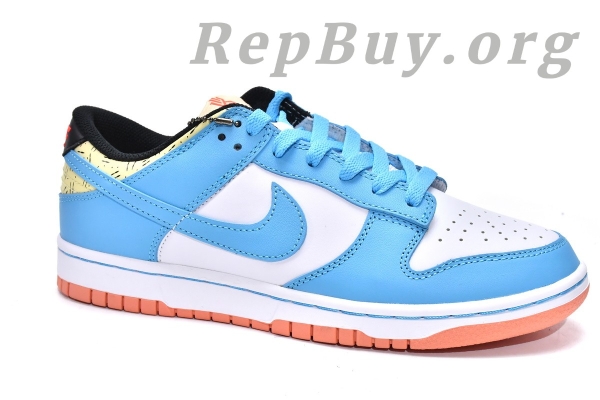 Top Version Nike Dunk Low Kyrie Irving Baltic Blue (GS) DN4179-400 - 图片 4