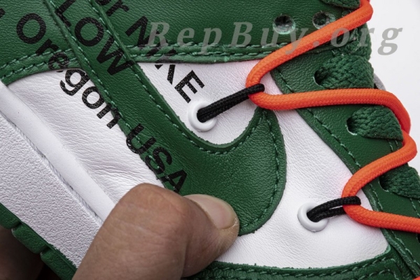Top Version Nike Dunk Low Off-White Pine Green CT0856-100 - 图片 24