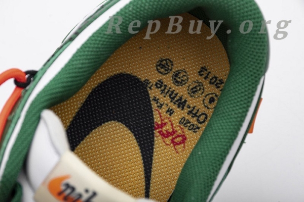 Top Version Nike Dunk Low Off-White Pine Green CT0856-100 - 图片 26