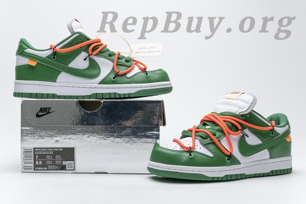Top Version Nike Dunk Low Off-White Pine Green CT0856-100 - 图片 30