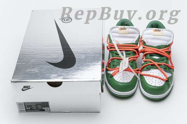 Top Version Nike Dunk Low Off-White Pine Green CT0856-100 - 图片 29