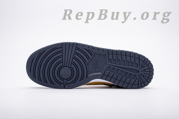 Top Version Nike Dunk Low Off-White University Gold Midnight Navy CT0856-700 - 图片 6