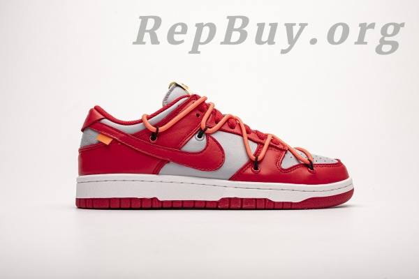 Top Version Nike Dunk Low Off-White University Red CT0856-600 - 图片 3