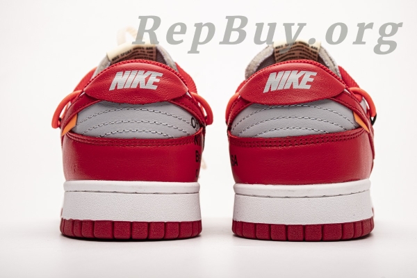 Top Version Nike Dunk Low Off-White University Red CT0856-600 - 图片 4