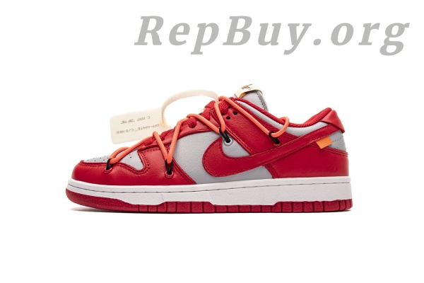 Top Version Nike Dunk Low Off-White University Red CT0856-600