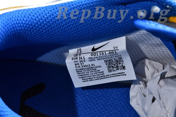 Top Version Nike Dunk Low Retro Black Hyper Cobalt (2021) DD1391-001 - 图片 11