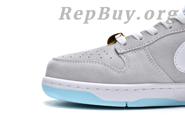 Top Version Nike Dunk Low SE Barber Shop Grey DH7614-500 - 图片 10