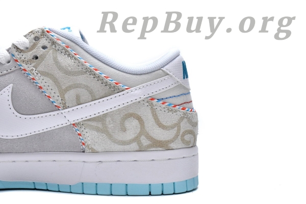 Top Version Nike Dunk Low SE Barber Shop Grey DH7614-500 - 图片 11