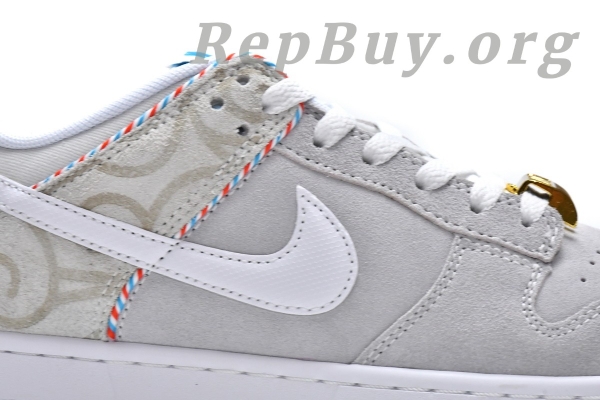 Top Version Nike Dunk Low SE Barber Shop Grey DH7614-500 - 图片 13