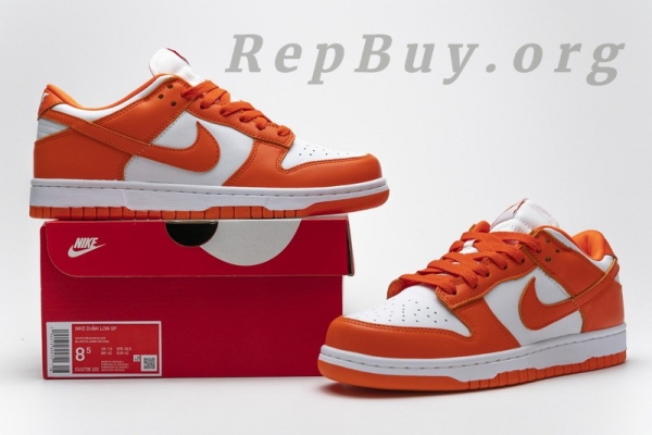 Top Version Nike Dunk Low SPSyracuse (2020) CU1726-101 - 图片 24