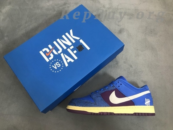 Top Version SB Nike Dunk Low Undefeated 5 On It Dunk vs. AF1 DH6508-400 - Image 11