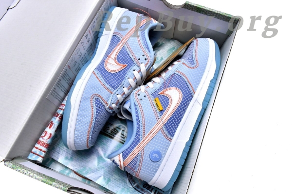 Top Version Nike Dunk Low Union Passport Pack Argon DJ9649-400 - 图片 18