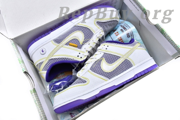 Top Version Nike Dunk Low Union Passport Pack Court Purple DJ9649-500 - 图片 18