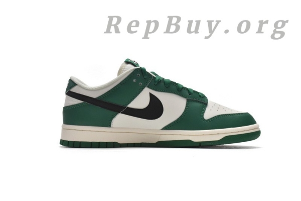 Top Version Nike Dunk Low White Green Lottery DR9654-100 - 图片 3
